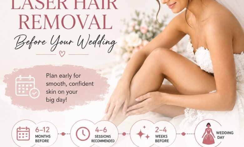 Best Time to Get Laser Hair Removal Before Your Wedding